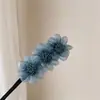 6 colores super hada organza bola de flor cabeza de pelo plancha de pelo dulce temperamento popular red popular perezoso peinado artefacto femenino