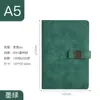 Cuaderno A5 al por mayor con broche de negocio, Libro de registro de reuniones con cierre a presión, Diario de trabajo engrosado, Logo personalizable