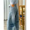 Jeans Curvos Estilo Retro Americano para Mujer, Nuevo Estilo Principios de Primavera, Tallas Grandes Corte Holgado, Diseño Adelgazante, Pantalones Rectos de Pierna Ancha