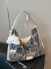 Bolsa de Cubo de Lona Casual de Gran Capacidad para el Trabajo de Mujer 2024 Nuevo Otoño e Invierno Mochila Versátil de Tres Usos de Gran Capacidad