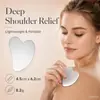 Tabla Raspadora de Acero Inoxidable con Forma de Corazón, Tabla Raspadora Facial, Raspador de Puntos Negros, Cuchillo Fascial con Forma de Corazón, Herramienta de Belleza para Masaje Facial