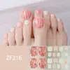 Adesivos para Unha do Pé Padrão Estéreo Zf Diamante de Imitação 3D Manicure Patch Impermeável Longa Duração Clareador Patch Completo para Unha do Pé Produto Acabado