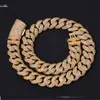Estilo Hip-Hop Europeo y Americano Cadena Cubana de Burbujas de Plata S925 de 22 mm con Moissanita Joyería Transfronteriza de Alta Calidad Collar para Hombre Personalización