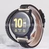Para Samsung Galaxy watch 4/Huawei Active Correa de Cuero Artesanal de Doble Vuelta 22 20mm