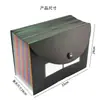 Pasta de Arquivo PP para Armazenamento de Escritório Pasta Acordeão Arco-Íris Estilo Frisbee com Elástico Tampa Flip-Top Multi-Camadas 25 Compartimentos A4
