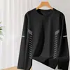 Camiseta de manga larga para hombre, capa interior de otoño para hombre, camiseta base elástica de corte holgado, camiseta estampada estilo coreano ins para hombre
