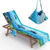 Suministro Transfronterizo Amazon Wish Cubierta de Microfibra para Silla de Playa Silla Lounge Moda Toalla de Playa Bolsa Serie Delfín
