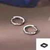Pendientes de Aro Lisos con Pasador de Plata 925 para Mujer 2025 Nuevo Popular Diseño de Nicho Pendientes de Gama Alta Pendientes de Lujo Accesible