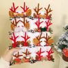 Accesorios para el Cabello de Navidad Pinzas para el Cabello de Reno Lindos para Niños y Adultos Pasadores de Papá Noel Diademas Adornos Pinzas Pequeñas Tocados