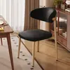 Mesa y sillas de comedor nórdicas, silla de respaldo de lujo ligero de restaurante informal de moda en internet, silla de comedor con forma de cuerno, silla simple moderna para el hogar y el hotel