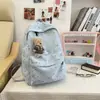 Mochila de Lentejuelas Estrella Estilo Japonés, Bolso Escolar Estudiante de Moda, Gran Capacidad, Mochila de Alto Valor Estético para Estudiantes de Secundaria y Preparatoria