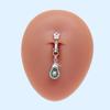 Gatte nuevo colgante transfronterizo europeo y americano fruta diamante pegajoso circón clip para ombligo sin perforación clip para ombligo de acero inoxidable
