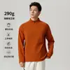 Nova Blusa de Moletom Gola Alta Cor Sólida Meio Zíper Estilo Americano Outono e Inverno Manga Longa de Algodão Camisa Básica Simples Casual Estilo Coreano