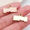 50 Colgantes de Varita de Deseos de Rosa Roja/Rosa para San Valentín Accesorios Creativos para Joyería DIY