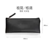 Estojo Kinbor feminino estilo coreano simples criativo bolsa de mão em PU bolsa de maquiagem caixa de papelaria bolsa de armazenamento estudante feminina