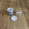 Botella cilíndrica de acrílico color plata para crema 30g doble capa 20g botella de acrílico botella para polvo de mascarilla 15g botella vacía para crema de día y noche