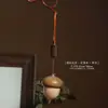 Pingente de Bule de Jacarandá Natural Brinquedo para Alívio do Estresse Chaveiro Estilo Chinês Vintage Peça Artesanal de Mão