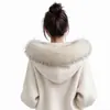 Ribete de Piel Sintética de Mapache Universal Personalizable de Fábrica para Sudaderas, Jerseys, Chaquetas y Ropa DIY, Accesorios de Cuello de Piel