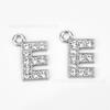 Pingente Fashion de Letra Inglesa Cravejado com Cristais Pingente Pequeno Plano Acessórios de Decoração para Pulseira Colar Chaveiro