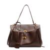 Bolso de gran capacidad para mujer, bolso bandolera informal de hombro, combinable con todo, textura suave de alta calidad, bolso de mano para axilas, 2025