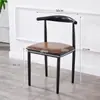 Silla de Comedor Nórdica Modelo Nuevo 2025 Juego de Mesa y Sillas de Comedor para Uso en el Hogar, Silla con Respaldo, Taburete de Estudio, Silla de Madera Sintética, Silla de Arte en Hierro Tipo Cuerno