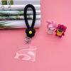 Pulsera de Silicona Funda de Teléfono Correa de Muñeca Anillo de Mano Llavero Correa para Teléfono Cadena para Colgar Correa para el Cuello Diseño de Flor