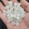 Xinjiang Hetian jade blanco cuentas de ábaco jade cuentas sueltas jade blanco sebo separador de jade dorado hebilla de jade pulsera collar cuentas de joyería
