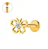 Zeming Original Douyin Más Vendidos F136 Aleación de Titanio y Circonio Aretes de Tachuela Diseño de Nicho Perforación de Lóbulo de la Oreja Tachuelas para Cartílago de la Oreja Estilo Europeo Americano