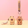 Capibara Silicona Billetera para Monedas Llavero Colgante Dibujos Animados Mini Bolsita de Almacenamiento Colgante para Mochila Bolsa para Auriculares Venta al por Mayor