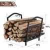 Herramientas para chimenea Soporte para leña Estante para leña Estante para apilar madera Estante de almacenamiento de madera Estante de almacenamiento Organizar y colocar Interior y Exterior