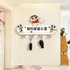 Gancho de Chave Mickey para Armazenamento na Parede da Entrada, Decoração de Porta Fofa, Suporte para Pendurar sem Furar