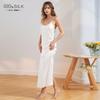 Camisola de seda longa e pesada de 19 mmi, camisola feminina 100% seda amoreira, sem costas, sexy, roupa de casa, camisola