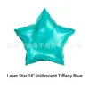 Novo Produto Balões de Filme de Alumínio em Forma de Coração Arco-Íris de 18 Polegadas para Decoração de Festa de Aniversário Estrela de Cinco Pontas