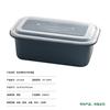 Lonchera desechable con candado antirrobo con tapa lonchera para llevar catering material comercial de grado alimenticio caja de embalaje rectangular
