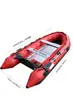 Bote inflável Red King Kong de 2,3 m a 4,3 m - Embarcação de pesca resistente com casco de alumínio para patrulha e resgate em enchentes.