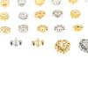 Color Oro Real Galvanizado 18K Diamante Conservador del Color Cuadrado Zirconio Cuentas Sueltas Espaciador Accesorios de Cristal para DIY Accesorios para Pulseras de Perlas Joyería