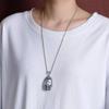 Colgante de elefante de esmalte retro de estilo étnico para mujer, cadena larga para suéter de plata esterlina 925, nuevo colgante versátil 2023