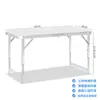 Mesa plegable de gran venta transfronteriza para puestos, mesa portátil rectangular para decoración y ceremonias de inauguración, mesa plegable para puestos callejeros sencillos