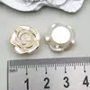 Accesorios DIY de Camelia Rosa Perforada Perla Vintage Pendientes de Perla Cuentas Sueltas Accesorios de Joyería Acrílico