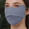 Mascarilla Facial de Seda de Hielo Anti-UV Malla Transpirable Velos Faciales para Ciclismo Senderismo Protección Facial 3D Refrigerante Viaje Montar Senderismo Mascarilla