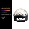 Bola mágica de cristal luz de palco Bluetooth alto-falante USB cartão led colorido luz rotativa mp3 cristal grande bola mágica luz
