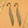 Piezas para Accesorios de Cabello DIY 80*13mm Aleación Pluma Marcapáginas Pasador Pequeño Vintage Aleación Accesorios de Joyería al por Mayor