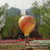 Globo Aerostático Inflable de PVC Cerrado de Aire Caliente Globo Aerostático Decoración de Parque de Centro Comercial Modelo Inflable de Dibujos Animados