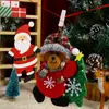 Tela navideña nueva transfronteriza pequeño colgante decoración colgante de árbol de Navidad muñeco colgante de árbol de franela decoración colgante regalo