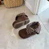 Botas de tornozelo com punho Meilad para crianças 2026 outono/inverno menina bebê floral duas vias estilo Birkenstock sola macia antiderrapante moda