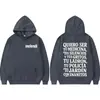 Sudadera con Estampado de Letras Rapper Melendi Jardin Con Enanitos para Hombre y Mujer Retro Hip-Hop
