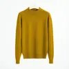 Venta Directa de Fábrica Suéter de Punto de Manga Larga Color Sólido Cuello Medio Cálido Pulóver para Hombres y Mujeres Capa Base Otoño/Invierno