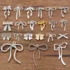 1 pieza 2023 DIY Aleación Joyería Accesorios Pequeños Hueco Lindo Colgante de Lazo Encanto Para Accesorios de Collar Pulsera