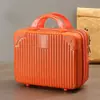 Maleta de Mano Personalizada de 14 pulgadas para Cosméticos para Mujeres con Asa de Carrito, Mini Maleta de Contraseña de Viaje Conveniente