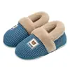 Pantuflas de Algodón Antiolor para Hombre 2026 Nuevo Estilo Otoño/Invierno para Interiores Hogar Antideslizantes Engrosadas Cálidas de Felpa Zapatos de Algodón para Hombre